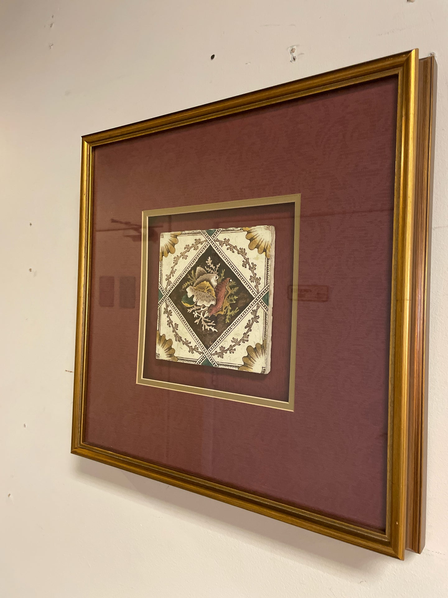 Framed Coral Tile