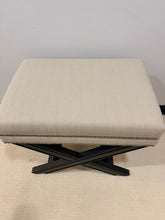 Load image into Gallery viewer, Linen Upholstered Bench with Nail Head Detail from Uttermost
