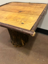 Load image into Gallery viewer, Tree Trunk Base End Table with Wood Top
