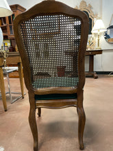 Load image into Gallery viewer, Vintage Two Tone Dining Table &amp; 6 Cane Back Chairs, Two 20&quot; Leaves &amp; Pads from White Furniture Co.
