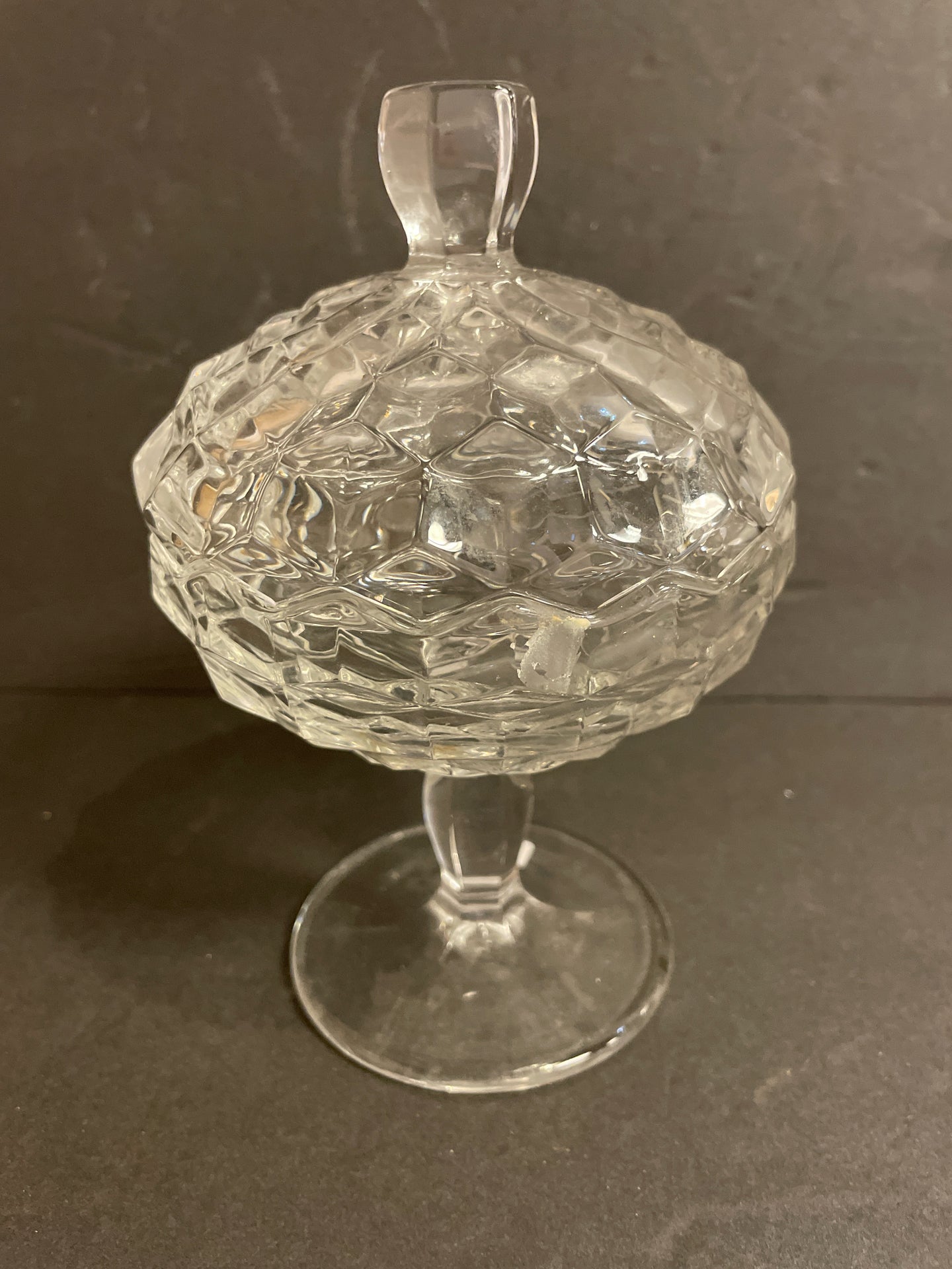 Crystal Candy Dish with Lid