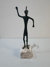 Load image into Gallery viewer, Bronze Votive Deity Figure on Marble Base
