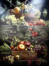 Load image into Gallery viewer, Fruit Still Life Canvas Reproduction with Ornate Gold  Frame
