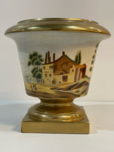 Load image into Gallery viewer, Vintage Porcelain Urn depicting French Countryside Scene from Chelsea House
