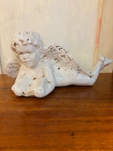 Load image into Gallery viewer, Antiqued Ceramic Cherub Figurine from Deruta Italy

