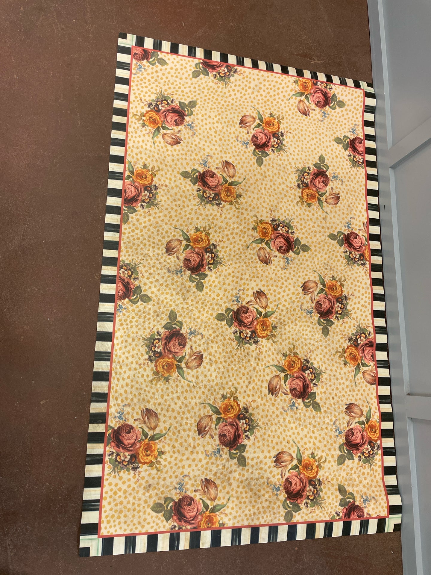 Floral Kitchen Mat from McKenzie Childs