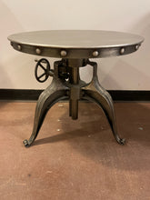 Load image into Gallery viewer, Industrial Metal Crank Table
