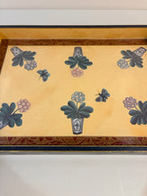Load image into Gallery viewer, Rectangular Wood Tray with Handles-Butterflies &amp; Flower Pots from Essex Collection
