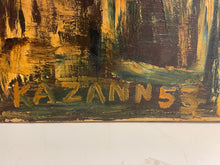 Load image into Gallery viewer, Large Modernist Acrylic Painting by John Kazann, signed
