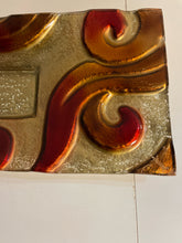 Load image into Gallery viewer, Contemporary Red &amp; Gold Rectangular Platter
