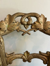 Load image into Gallery viewer, Petite Antique Carved Italian Rococo Style Gold Giltwood Armchair

