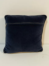 Load image into Gallery viewer, Needlepoint Pillow with Velvet Back, Chinoiserie Teapot
