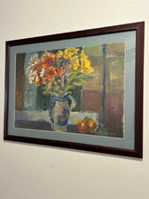 Load image into Gallery viewer, Original Still Life Yellow &amp; Orange  Flowers in Vase  by Czeslaw Jan Pyrgies, signed
