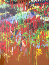 Load image into Gallery viewer, Colorful Abstract Landscape Art Print in Wood Frame
