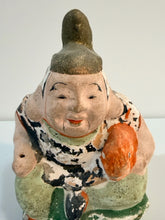 Load image into Gallery viewer, Vintage Japanese Tsuchi Ningyo Clay Doll Depicting the Deity Ebisu
