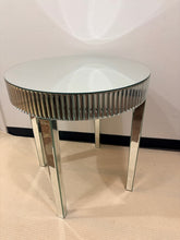 Load image into Gallery viewer, Round, Mirrored Occasional Table
