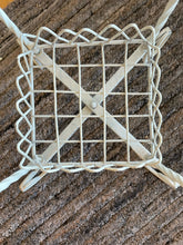 Load image into Gallery viewer, White Metal Lattice Plant Stand
