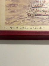 Load image into Gallery viewer, Framed Watercolor &quot;The Spirit of Dubuque Steamer,&quot; signed &amp; numbered
