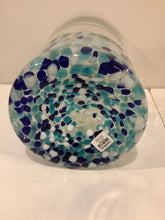 Load image into Gallery viewer, Blue &amp; White Glass Vase from Crate &amp; Barrel
