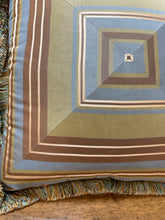 Load image into Gallery viewer, Pair of Silk Striped Pillows with Fringe
