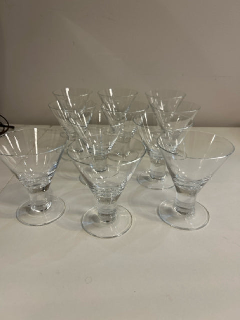 Set of 11 Cocktail Glasses from Crate & Barrel
