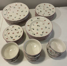 Load image into Gallery viewer, Complete Set of 10 &quot;Petite Fleur&quot; Dinnerware from Villeroy &amp; Boch with Extra Pieces
