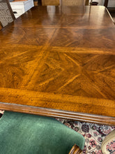 Load image into Gallery viewer, Vintage Two Tone Dining Table &amp; 6 Cane Back Chairs, Two 20&quot; Leaves &amp; Pads from White Furniture Co.
