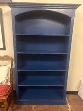 Load image into Gallery viewer, Blue Five Shelf Bookcase from Land of Nod
