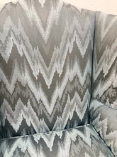 Load image into Gallery viewer, Chevron Pattern Upholstered Wing Chair
