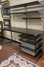 Load image into Gallery viewer, Elfa System Work Station Desk with Shelves &amp; Baskets
