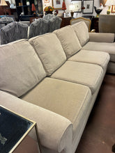 Load image into Gallery viewer, Sofa with Chaise in Wheat Tone Upholstery from Rowe Furniture
