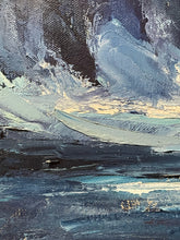Load image into Gallery viewer, Framed Original Oil Painting, Ocean Waves by Rose Ebert, signed
