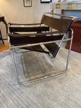 Load image into Gallery viewer, Reproduction Brown &amp; Chrome Wassily Chair
