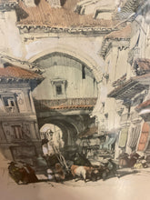 Load image into Gallery viewer, Etching &amp; Print &quot;Gate of the Vivarrambla&quot;  Granada
