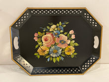 Load image into Gallery viewer, Vintage Floral Toile Serving Tray
