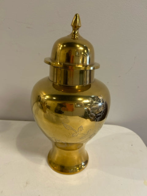 Vintage Brass Ginger Jar