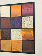 Load image into Gallery viewer, Framed Mixed Media Art "Matrix 152G" by Oluf Nielsen, signed
