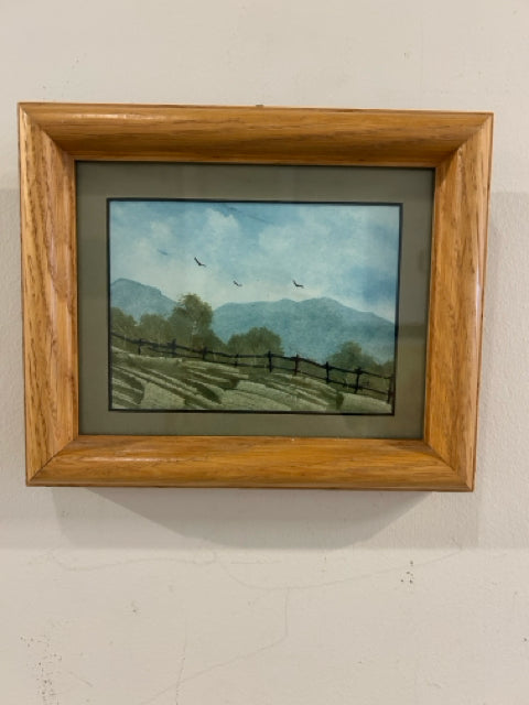Framed Original Watercolor 