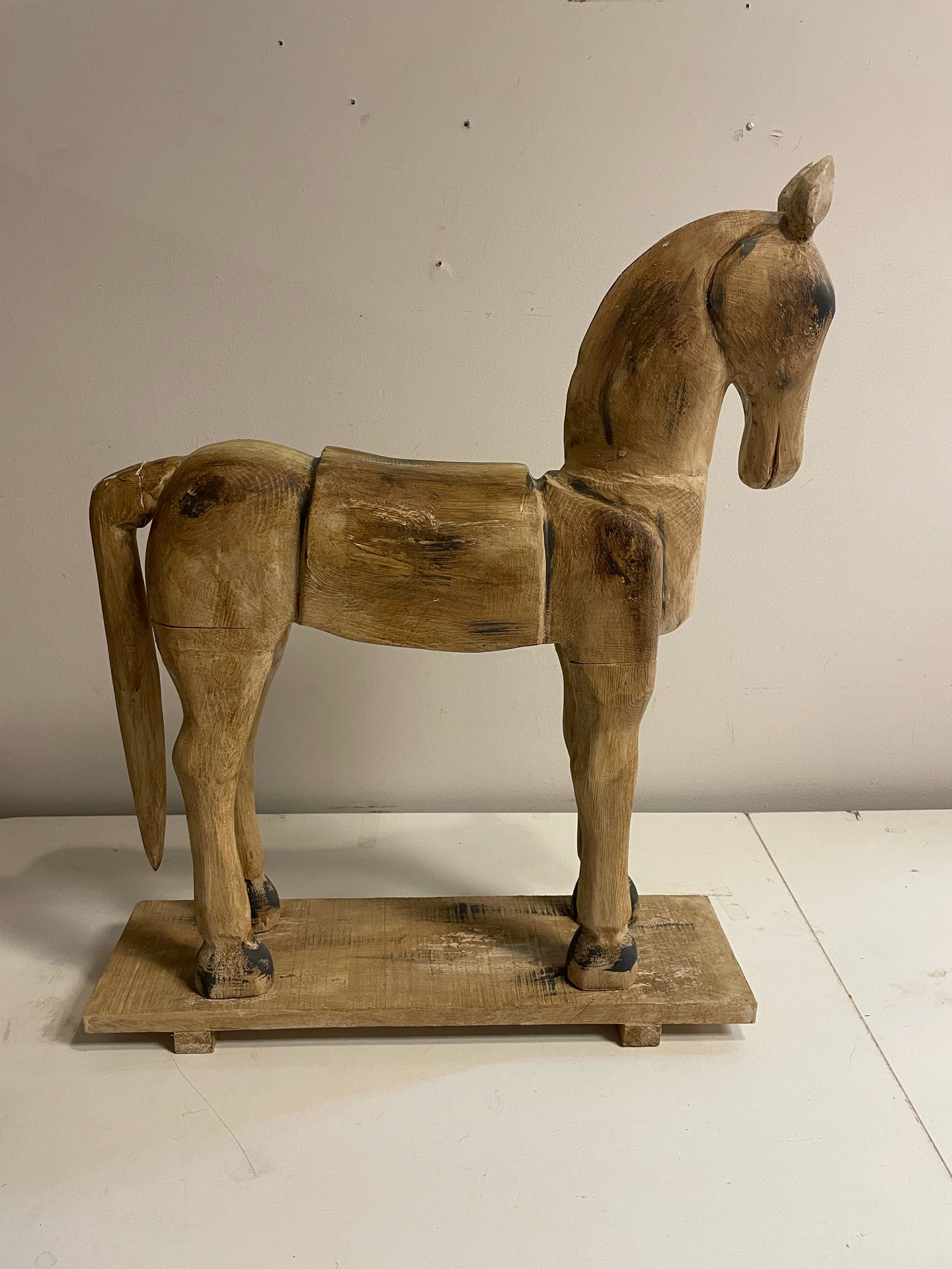 Folk Art Horse Sculpture