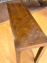 Load image into Gallery viewer, Oak Parsons Console Table from Henredon
