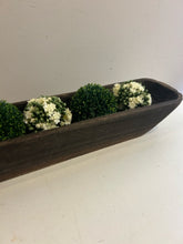 Load image into Gallery viewer, Rectangular Farmhouse Style Centerpiece with 5 Faux Floral Spheres
