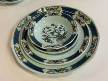 Load image into Gallery viewer, 8 Place Settings Adams Ming Toi Blue Calyx Ware (Ironstone) with Serving Pieces from Wedgwood
