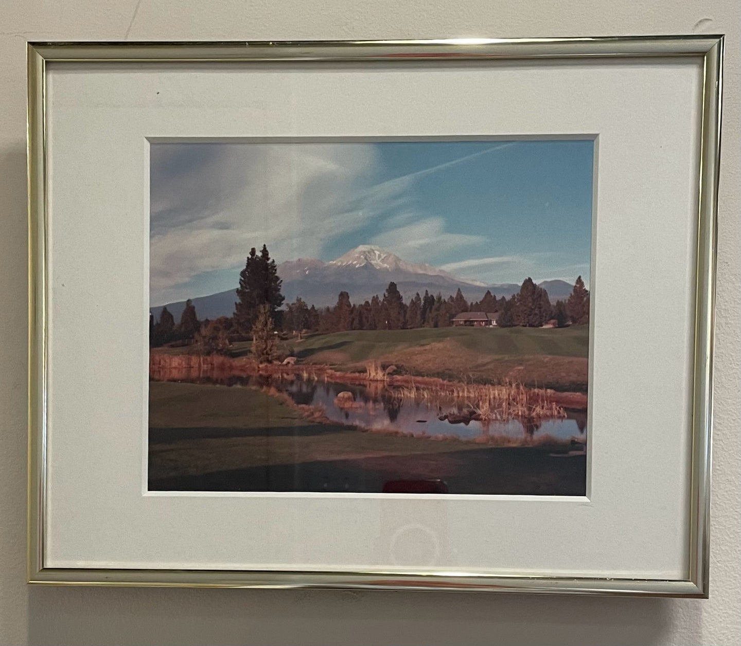 Framed Print of a Mountain Landscape