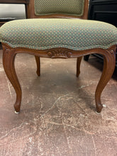 Load image into Gallery viewer, Set of Four Green Patterned Upholstered Dining Chairs from Pearson Furniture
