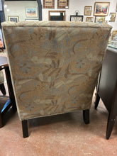 Load image into Gallery viewer, Pair of Tan, Turquoise &amp; Sage Green Patterned Upholstered Arm Chairs from Steinhafel&#39;s
