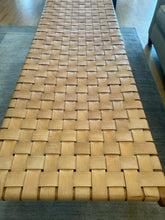 Load image into Gallery viewer, Teak Woven Leather Strap Bench/Coffee Table
