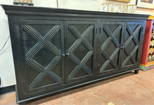 Load image into Gallery viewer, Black Four Door Credenza from Walter E. Smithe

