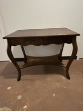 Load image into Gallery viewer, Vintage Quartersawn Oak Library Table with Cabriole Legs
