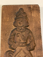 Load image into Gallery viewer, Vintage Carved Wood Cookie Mold of Woman
