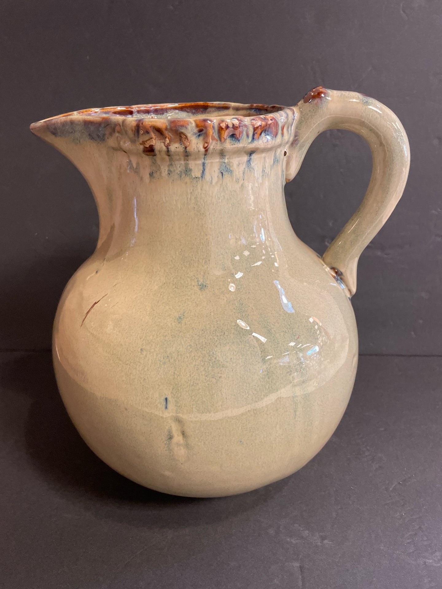 Glazed Terracotta Pitcher